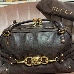 Gucci Brown leather handbag